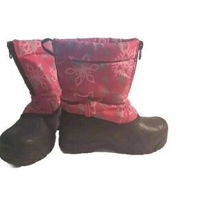 Northside Thermolite Kids Snow Boots – Pink Pattern – Size 12